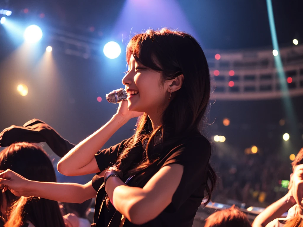Enjoying a concert