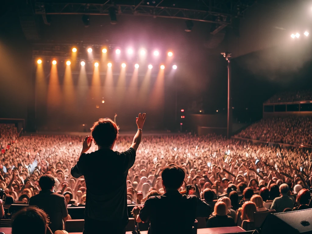 Enjoying a concert