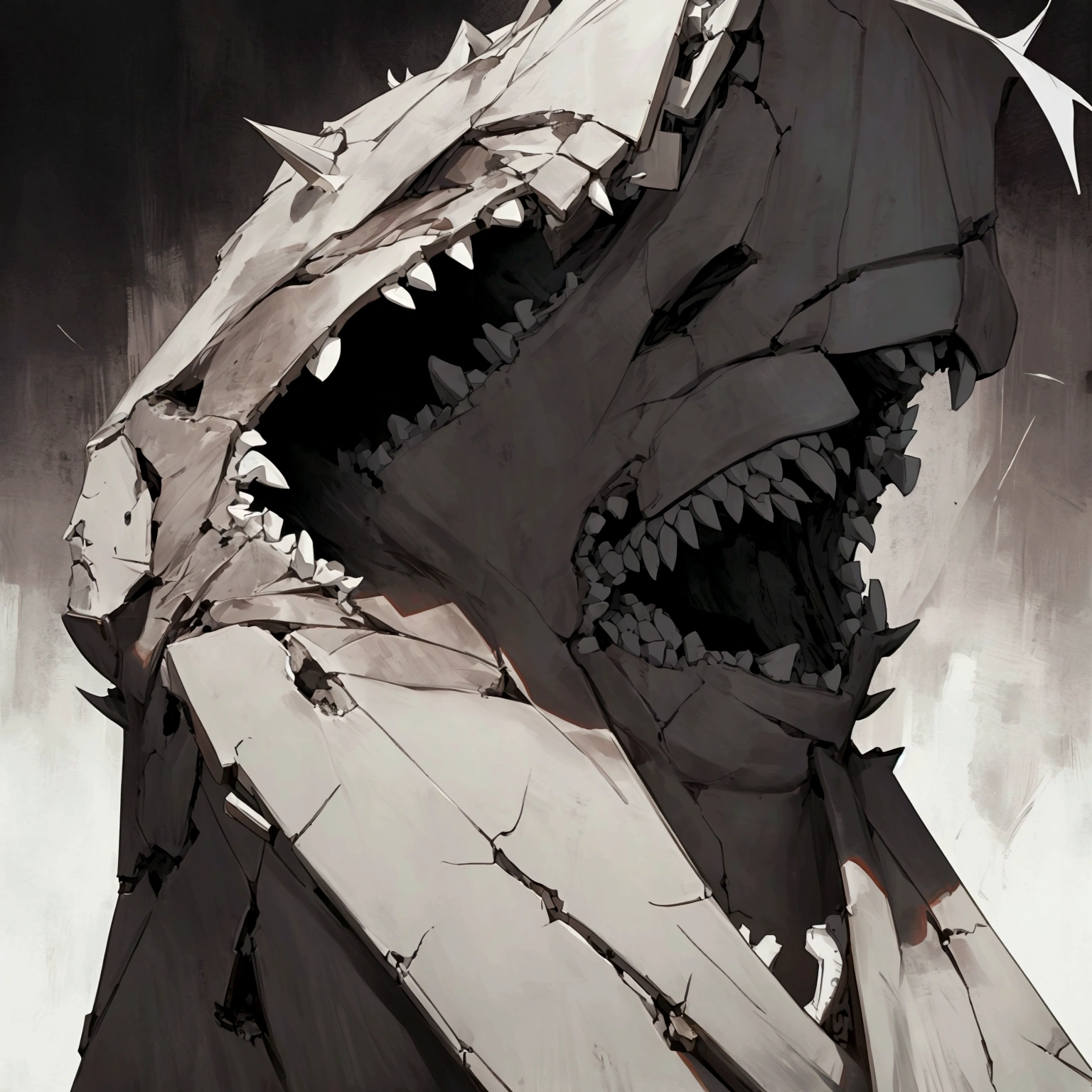 fully body, cinematographic scene, large scar in the corners of the mouth.