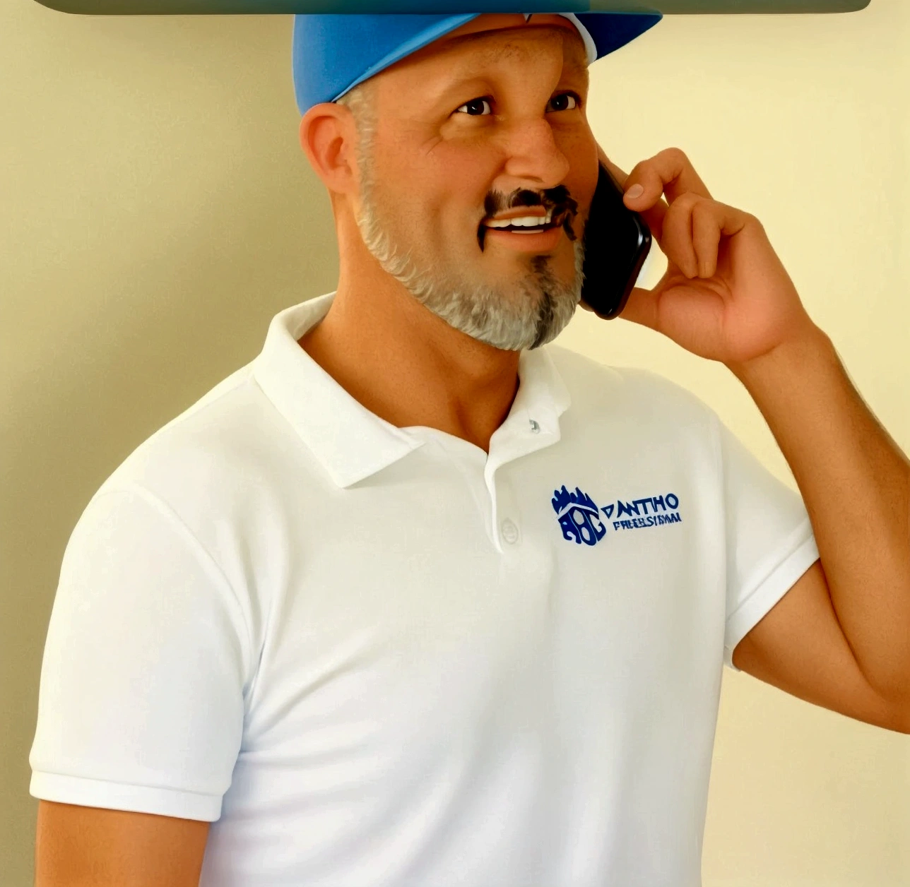 sharp man in blue hat talking on cell phone, profile image, commercial shot, tony matelli, profile imageture, profile image, david rios ferreira, I&#39;ve been trying to call, Greg Rutkowki, professional profile imageture, Brian Christie, avatar image, professional foto, call now, Gary Houston, Greg Rutkowski, profile pic