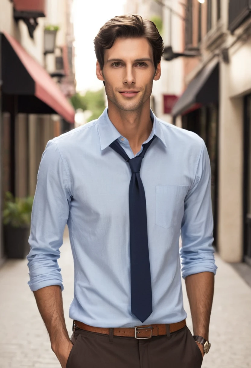 Handsome tall brunette guy
