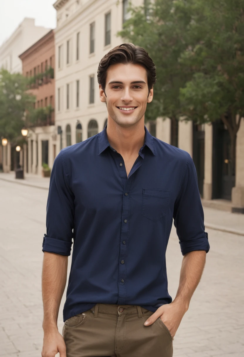 Handsome tall brunette guy 
