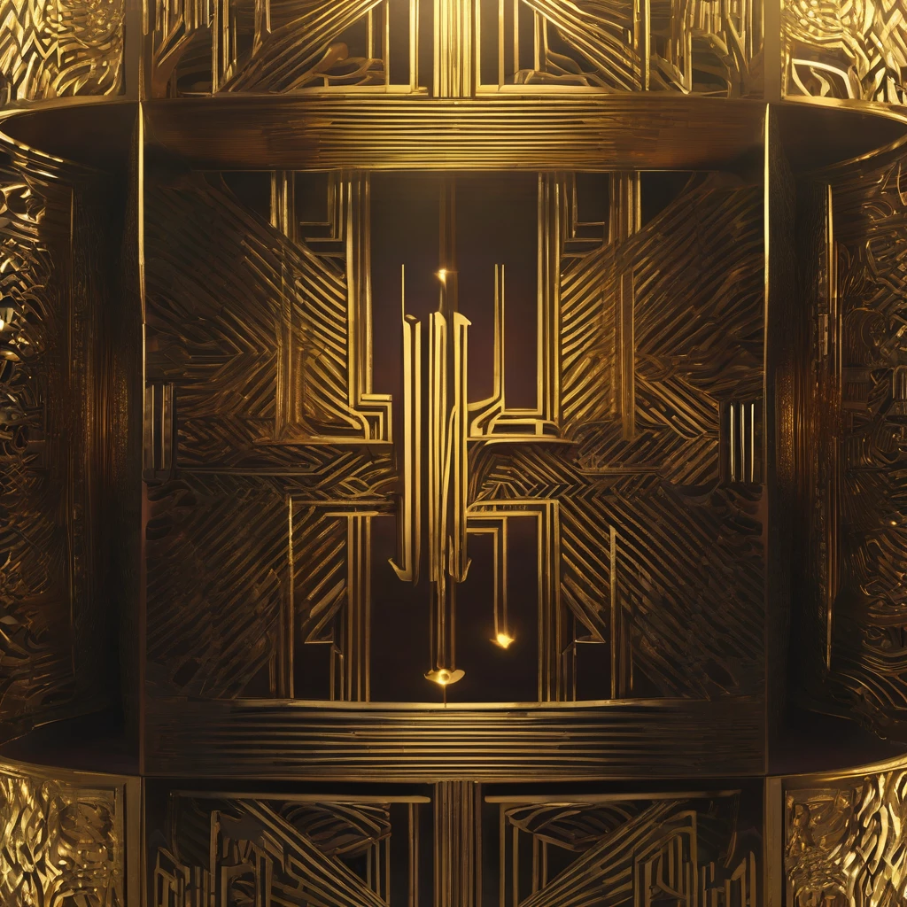 "DISSONANCE" written in golden letters in cinematic style