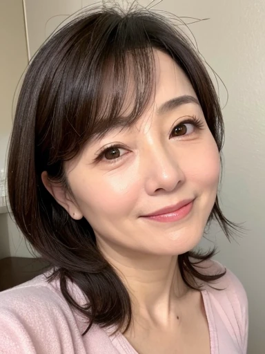 Mature Woman、cute、49 years old、blush、Embarrassed、Voluptuous、naked、Plump lips、reality、Realistic Skin、Embarrassing、On the mouth1Moles、naked体を晒す、Saggy、Ordinary Aunt、pajamas、smile