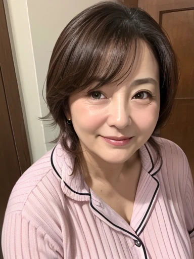 Mature Woman、cute、49 years old、blush、Embarrassed、Voluptuous、naked、Plump lips、reality、Realistic Skin、Embarrassing、On the mouth1Moles、naked体を晒す、Saggy、Ordinary Aunt、pajamas、smile