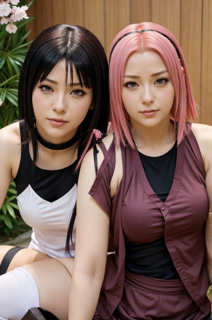 Sakura Haruno and Hinata Hyuga