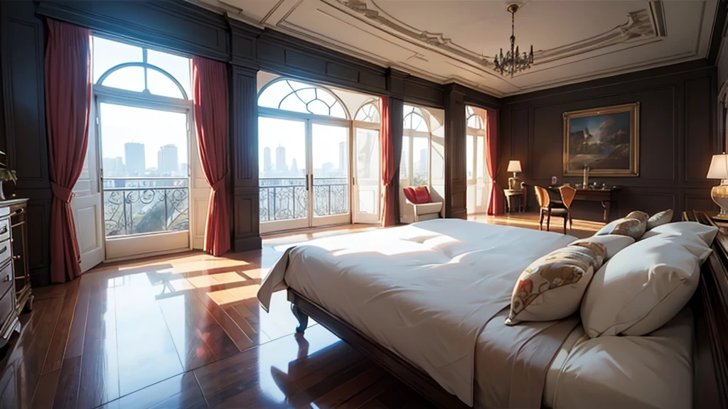 a room in a modern millionaire mansion, no humans, no persons, cartoon-style