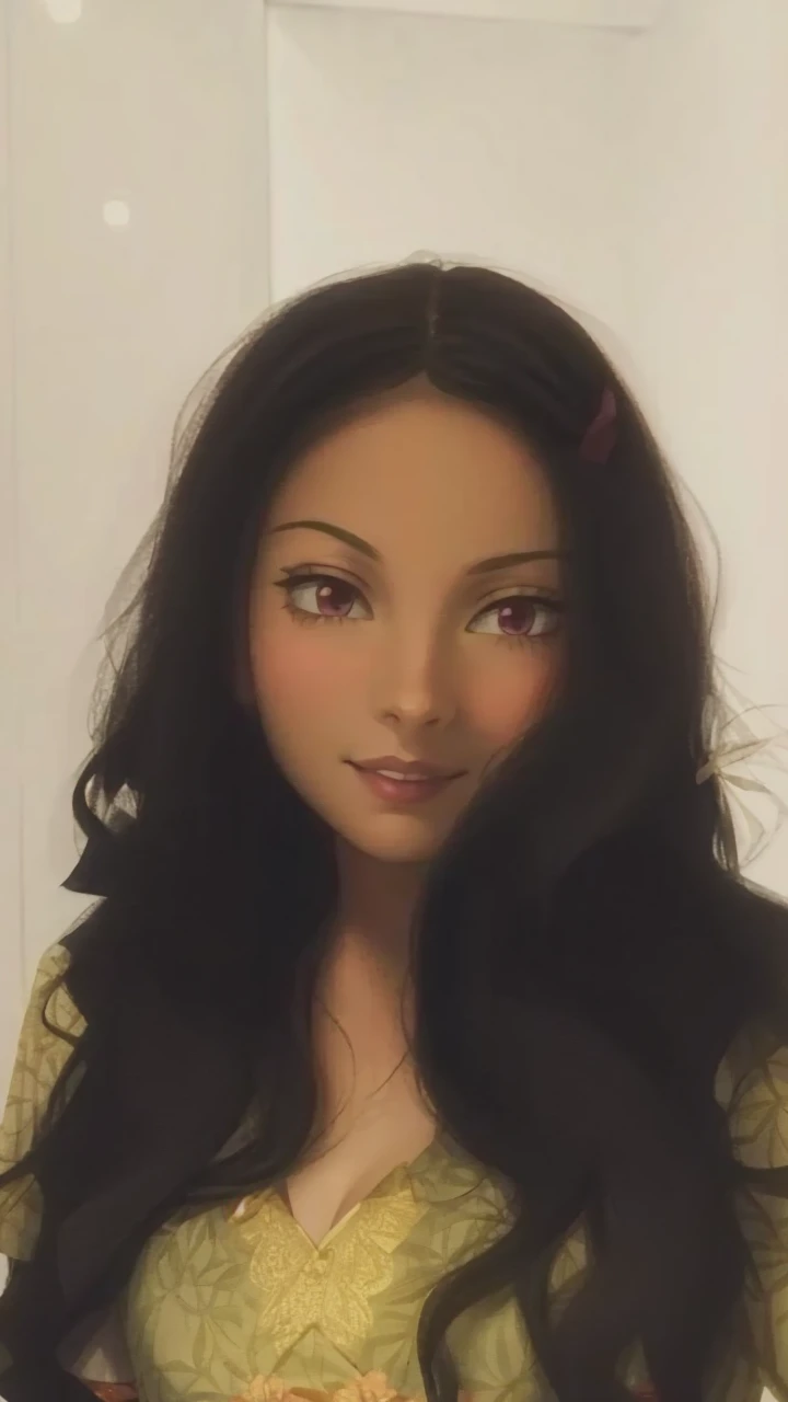Nezuko_normal, smirk, (gorgeous, beautiful, enchanting:1.3)