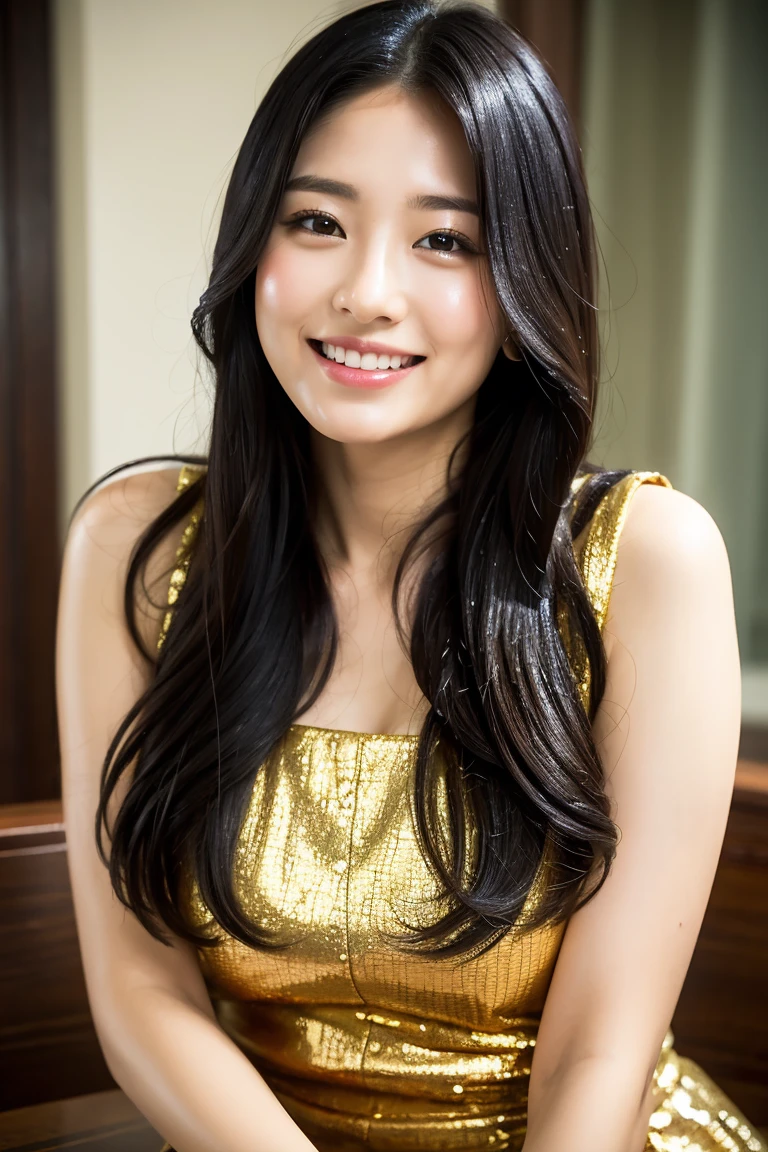 (Tabletop:1.3), (8K, Realistic, RAW Photos, Highest quality: 1.4), Japanese, (One Girl), Beautiful Face, (Realistic Face), (Black Hair), Beautiful hairstyle, Realistic eyes, Beautiful attention to detail, (Realistic Skin), Beautiful Skin, Charm, Ultra-high resolution, Surreal, Very detailed, Golden Ratio,.)、One girl、cute、Laughter、Mouth closed、Beautiful details、Beautiful nose down to the last detail、Esbian all over、Wet your hair、Giant Dalcefo、pork、、Thighs Thighs Thighs Thighs