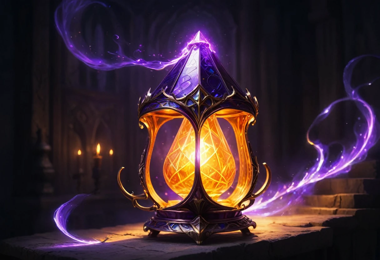 Masterpiece image of the most powerful magic item, high detail, perfect Blue/purple lighting,