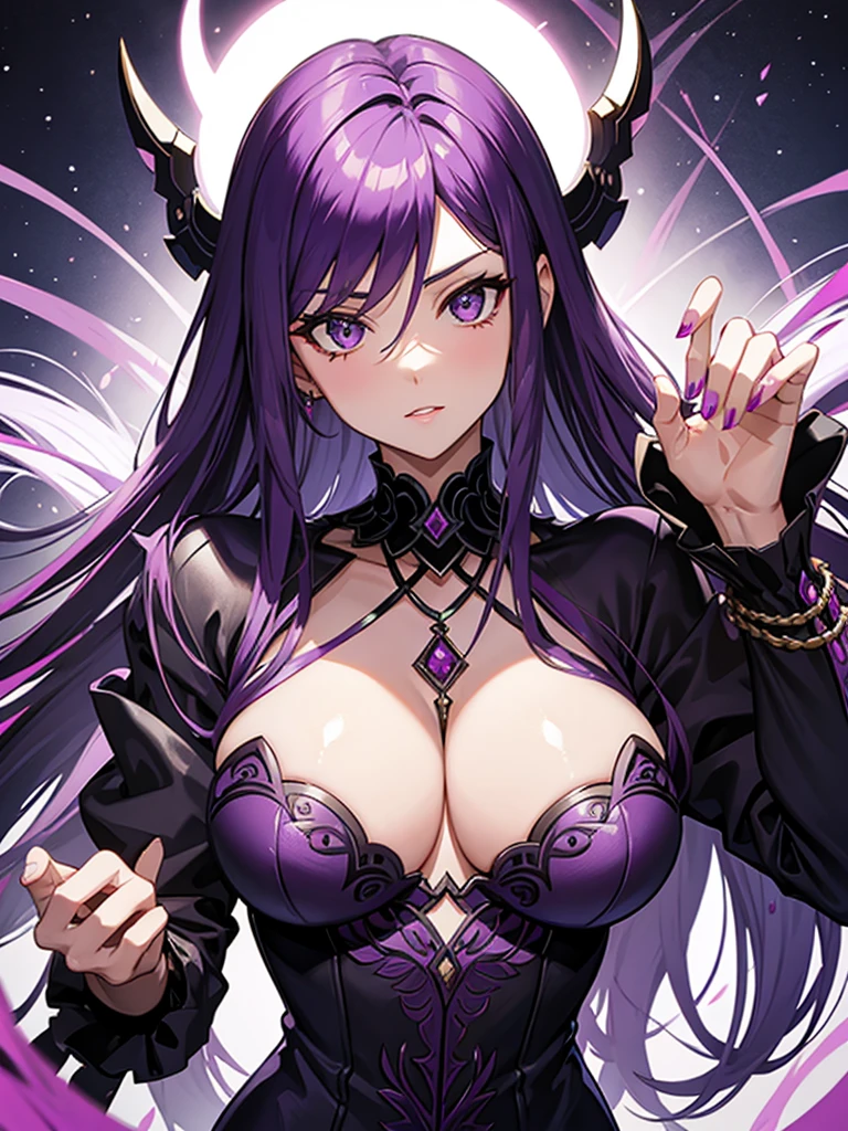 purple hair milf goddess of death