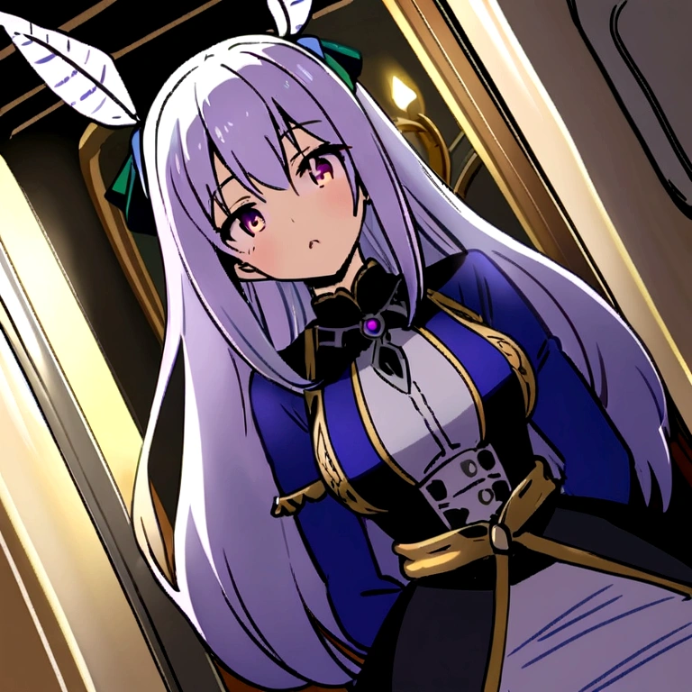 Anime fille assise sur les toilettes en train de pousser et péter pour faire caca