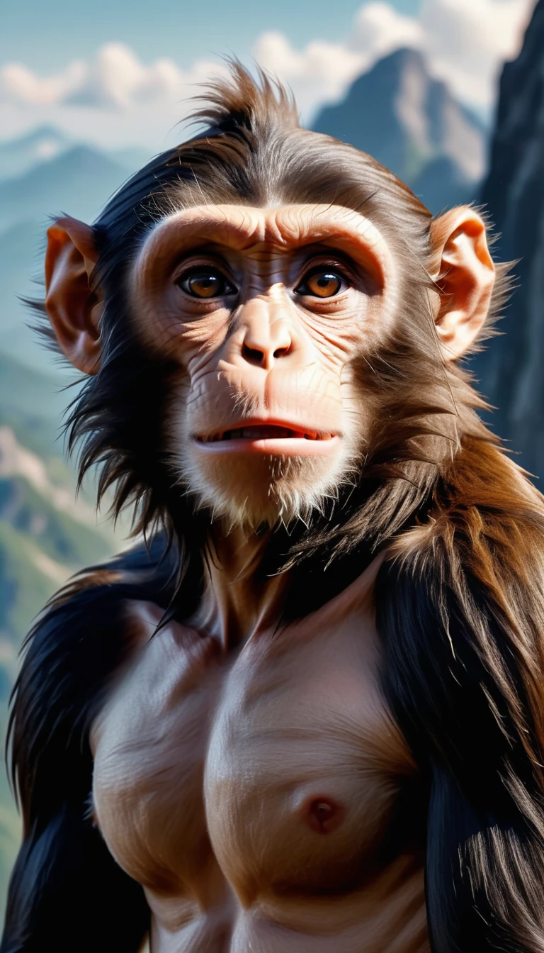 close-up, pensive monkey pirate, with eye patch , a photograph, surrealism, digital graphics,
great composition, sharp focus, very high quality and sharpness, beautiful play of light and shadow, excessive detail