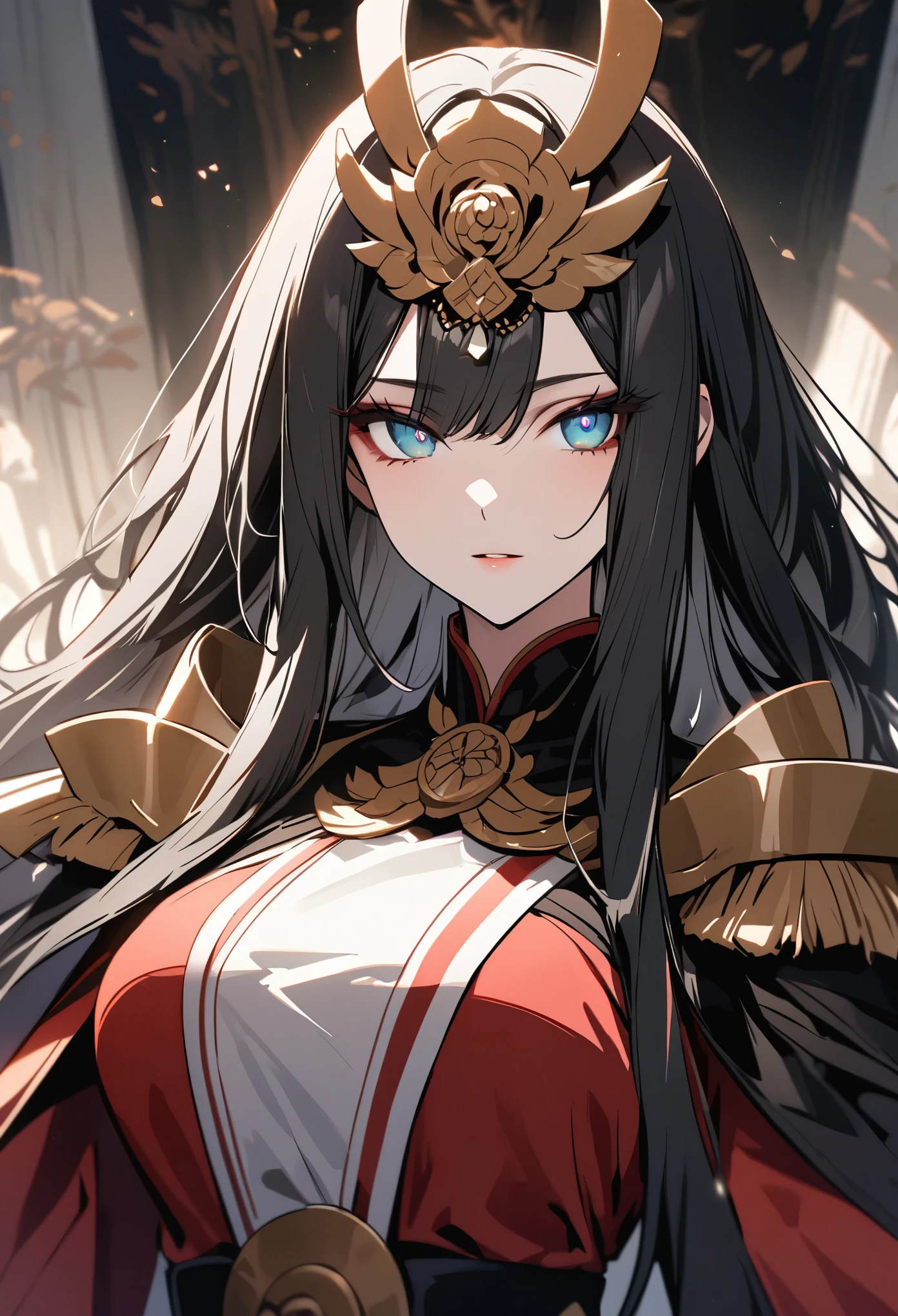 Beautiful female emperor, Clear skin, Beautiful appearance, There is deep wisdom in her eyes, It&#39;s as if she sees through the whole world, Wearing a luxurious white robe, Holding a long sword, Robes fluttering in the wind and silver hair blowing in the wind, The white robe perfectly complements her elegant figure., The attitude is calm and idyllic, Like a perfect fairy