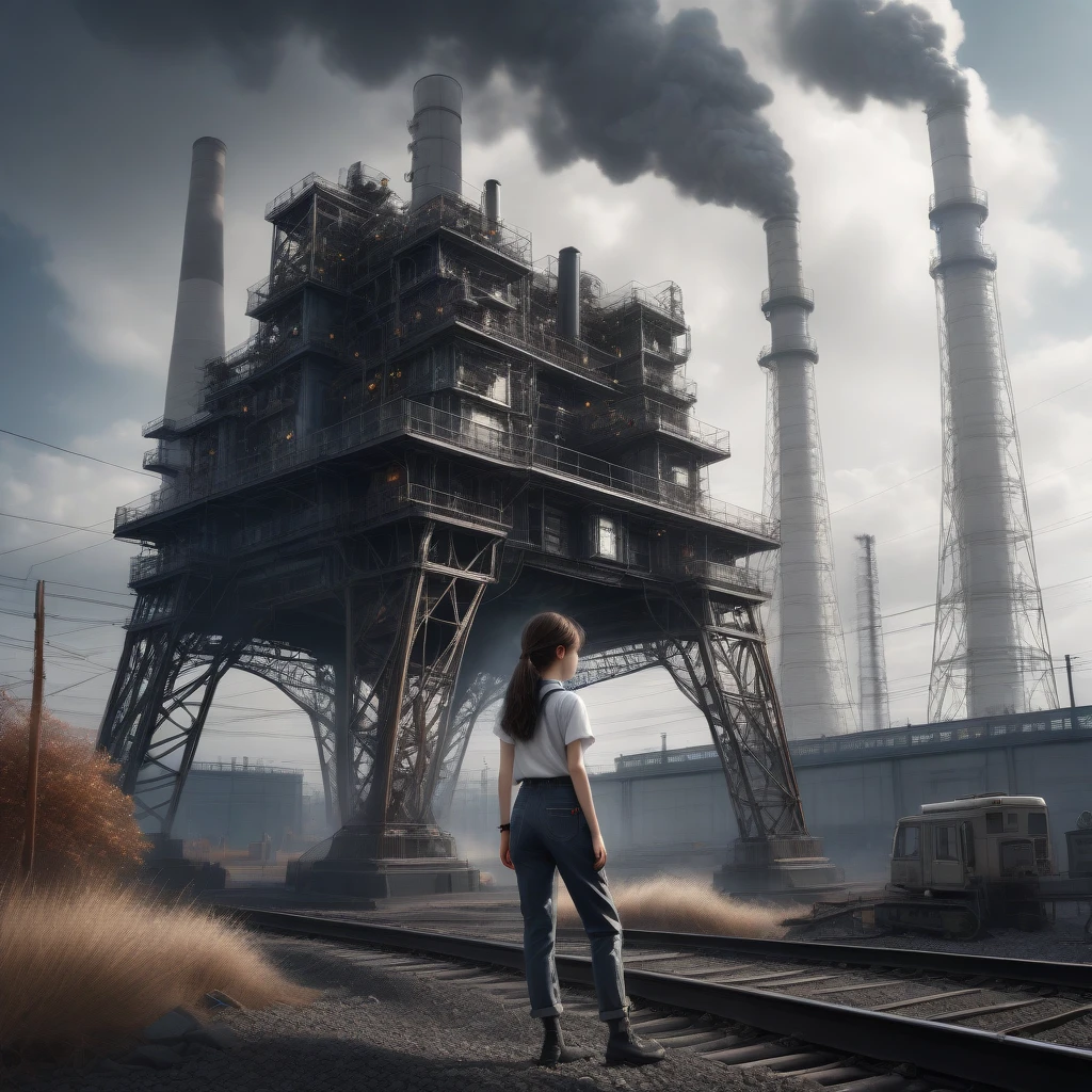 One girl,alone, Ultra-high resolution, (((masterpiece))), (((Highest quality))), ((Very detailed)), ((Very delicate and beautiful)),Cinematic Light, Detailed Environment (Genuine), Motion Blur, Depth of written boundary,
good, pants, Vibrator insertion,
Nuclear power plant, Dangerous Equipment, Nuclear radiation, Black Metal, cigarette, water vapor, White hazard warning lights, Damaged Equipment,
That&#39;s horrible, The suffocating smell of death,
In-person audience, View your viewers,
GWM details,
Hmm