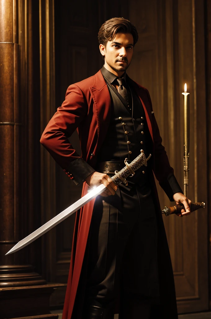 A magician with a sword