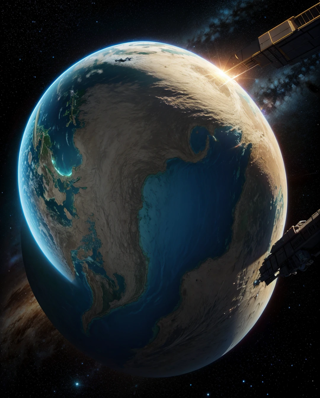 neon earth planet