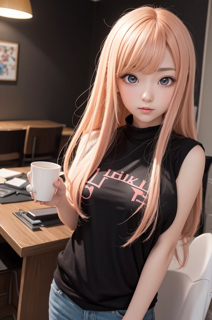 Anime wallpaper in the background of the image