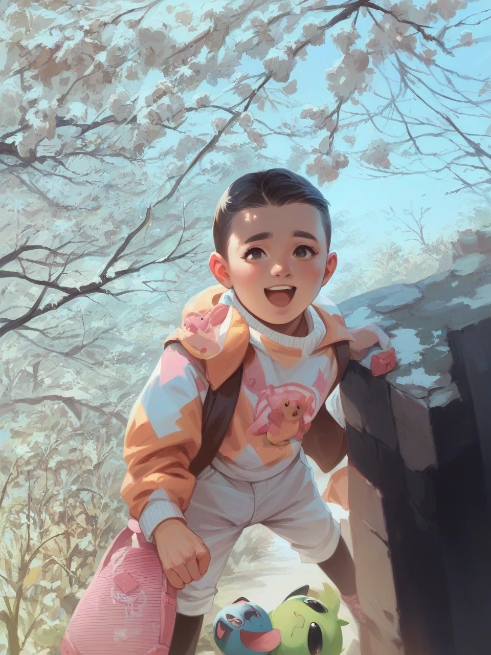 Make this baby  like a cute super girl