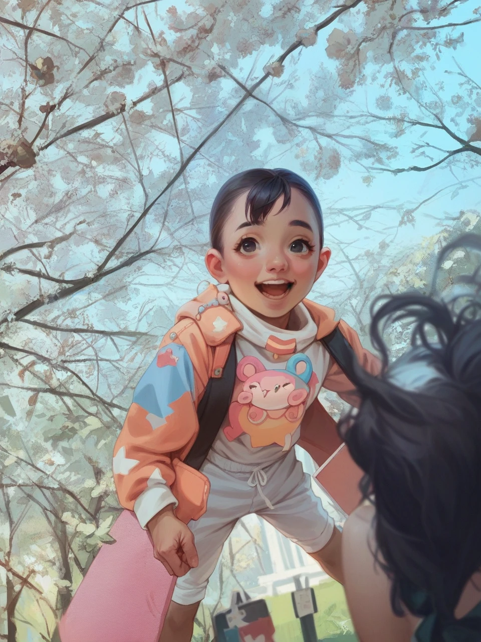 Make this   like a cute super girl