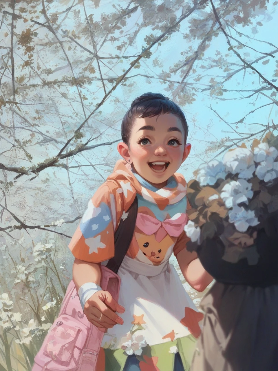 Make this baby like a cute super girl