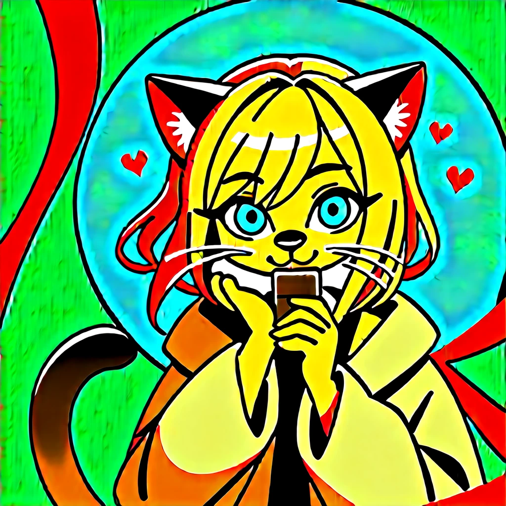 Solo, Style_4, score_9,score_8_up,score_7_up, source_furry, slender, graceful Siamese cat, sleek cream-colored coat, dark chocolate points on ear's face paws and tail, large almond-shaped sapphire-blue eyes, ears are slightly oversized, has a long, elegant tail, face is heart-shaped, upturned nose, high cheekbones, whiskers are long and fine, short platinum blond hair, no clothing, full body, humanoid.
