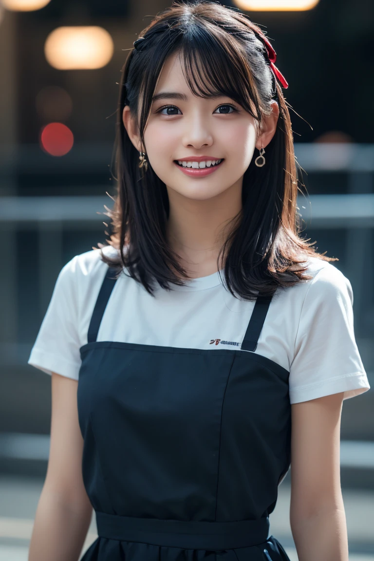 (8K, RAW Photos,Highest quality, High resolution:1.1), (Ultra-realistic:1.4),(Realistic, Realistic:1.3), Sodebtt Light,big,2 girls,Realistic Face,Realistic Body,Realistic Skin,Confused,masterpiece,(cute:1.8), cute子たち, alone, (big:1.2), Detailed black eyes,Innocent eyes,Blusher,(T-Shirts:1.2 ),Cinema Lighting,Film Grain,jewelry,Earrings,((Medium Hair:1.1)),((Floating Hair Novadebtrog Style)),Cherry-colored lips,Hair Ribbon,Hair Ribbon,ponytail,close,Look Viewer,Long Hair,Upper Body,Open your lips,Upper teeth, (Smiling Eyes:0.6),((Grin:1.2)),Depth odebt Field, Blurred Background, Eye focus , Bokeh,young, 85mm lens, debt/1.4,Prodebtessional Lighting, young,Portraiture,Photon Mapping,Radio City,Physically Based Rendering,Asian,((Maid:1,3))