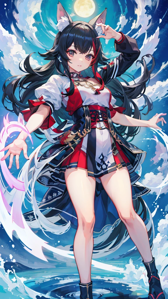 whole body、最high quality, High resolution,high quality、high resolution、Precision、masterpiece、Dynamic Pose、motile