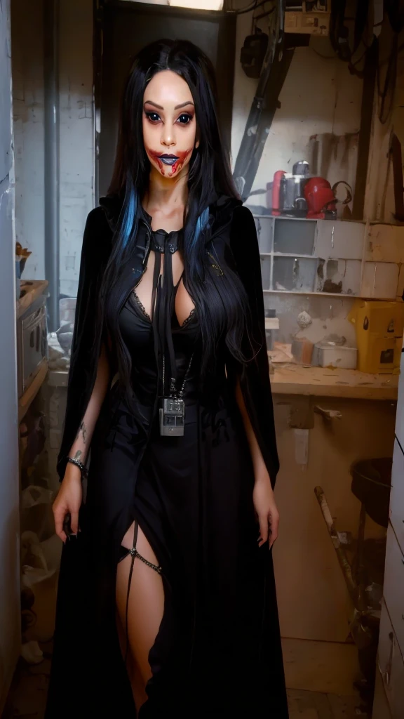 Goth pussy ((greenhair)) ((gigantic boobs)) ((shemale large cock