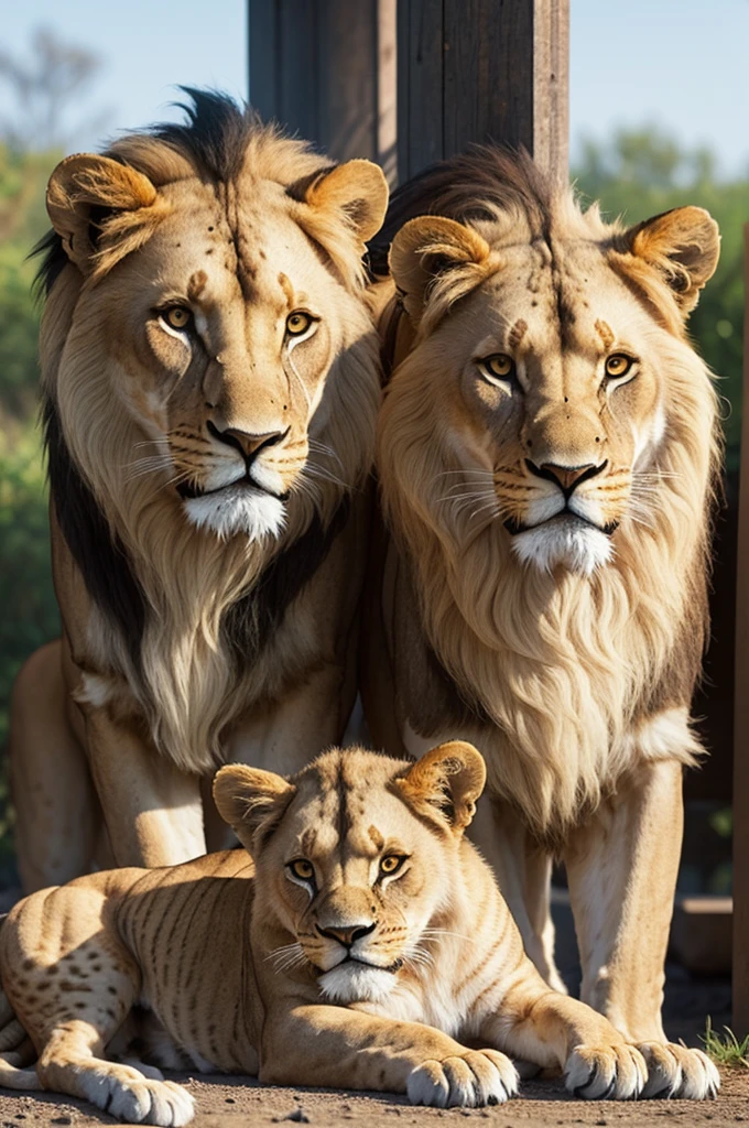 Photo of lions with the name gizele 