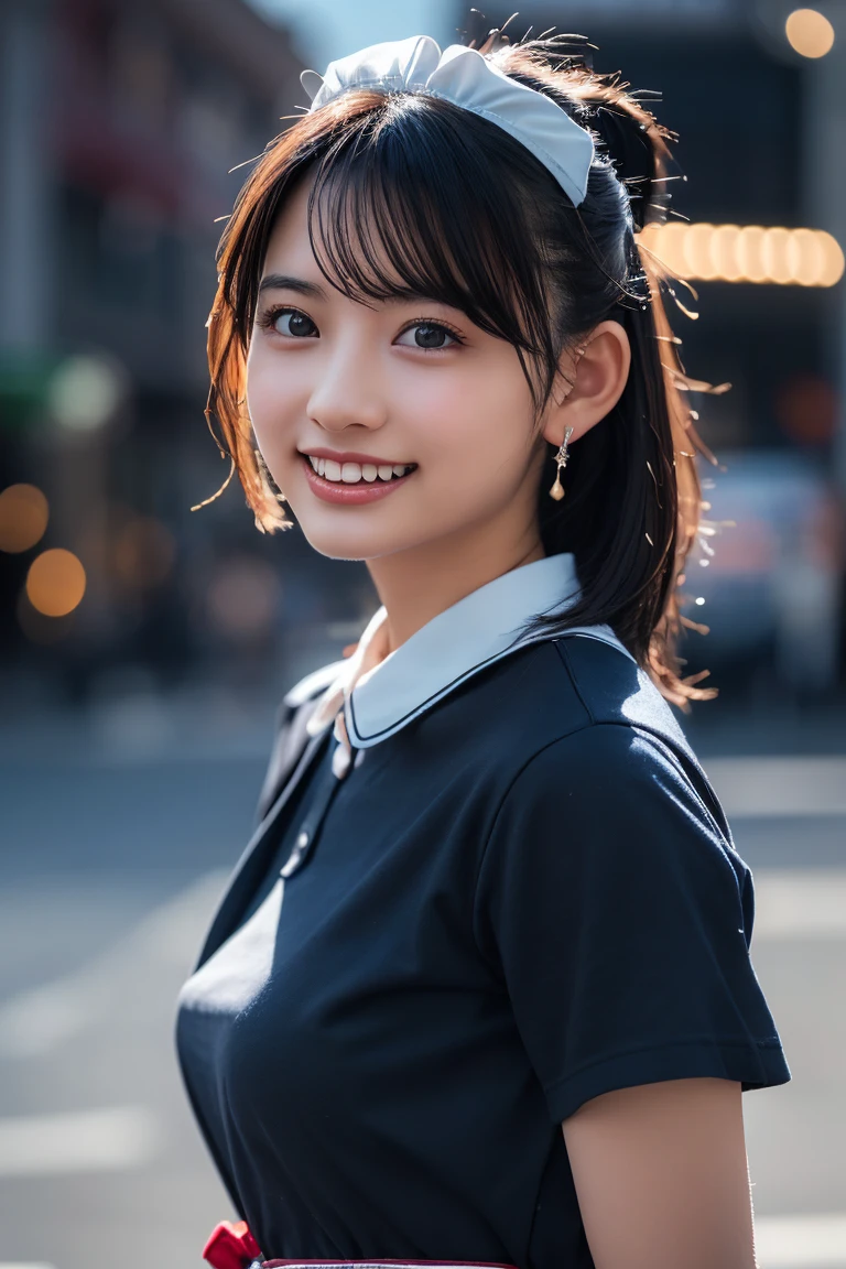 (8K, RAW Photos,Highest quality, High resolution:1.1), (Ultra-realistic:1.4),(Realistic, Realistic:1.3), Sodebtt Light,big,2 girls,Realistic Face,Realistic Body,Realistic Skin,Confused,masterpiece,(cute:1.8), cute子たち, alone, (big:1.2), Detailed black eyes,Innocent eyes,Blusher,(T-Shirts:1.2 ),Cinema Lighting,Film Grain,jewelry,Earrings,((Medium Hair:1.1)),((Floating Hair Novadebtrog Style)),Cherry-colored lips,Hair Ribbon,Hair Ribbon,ponytail,close,Look Viewer,Long Hair,Upper Body,Open your lips,Upper teeth, (Smiling Eyes:0.6),((Grin:1.2)),Depth odebt Field, Blurred Background, Eye focus , Bokeh,young, 85mm lens, debt/1.4,Prodebtessional Lighting, young,Portraiture,Photon Mapping,Radio City,Physically Based Rendering,Asian,((Maid:1,3))
