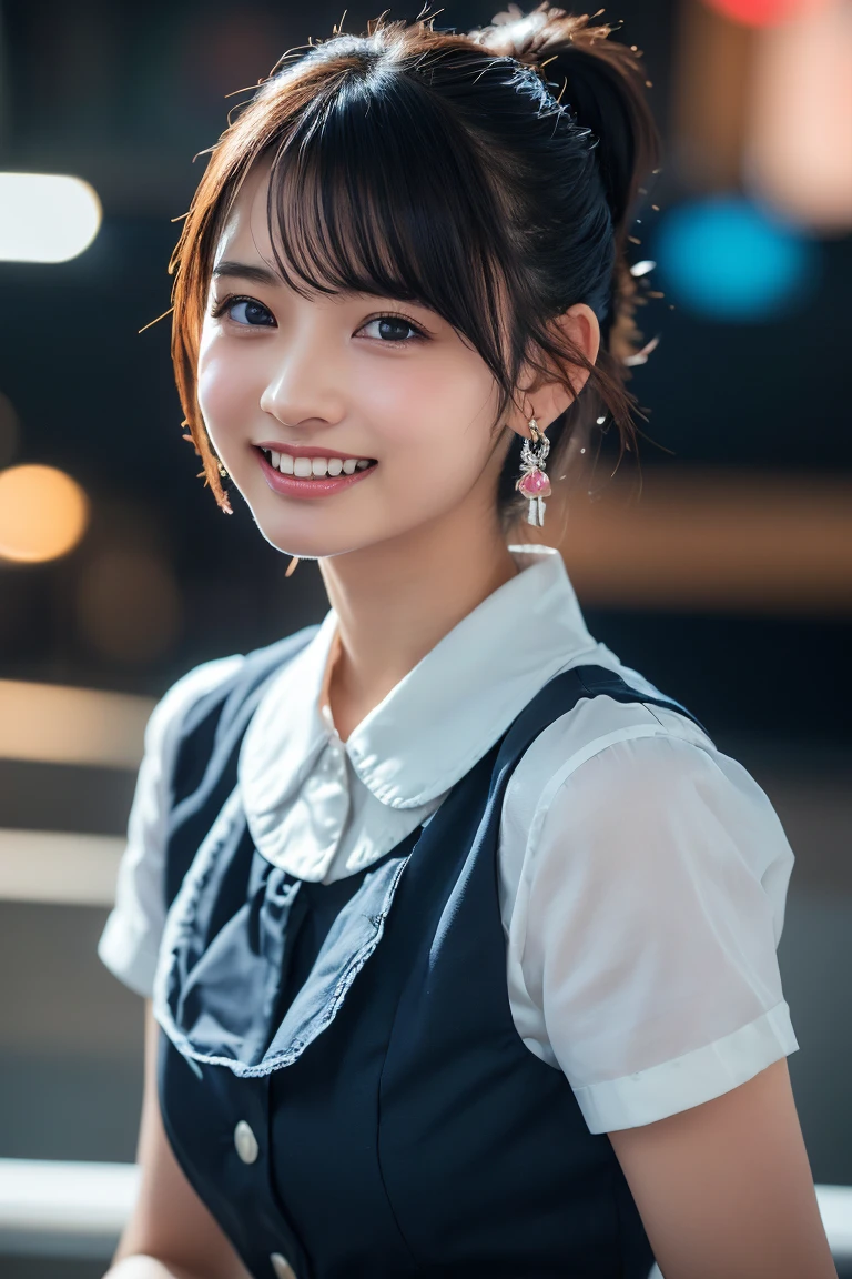 (8K, RAW Photos,Highest quality, High resolution:1.1), (Ultra-realistic:1.4),(Realistic, Realistic:1.3), Sodebtt Light,big,2 girls,Realistic Face,Realistic Body,Realistic Skin,Confused,masterpiece,(cute:1.8), cute子たち, alone, (big:1.2), Detailed black eyes,Innocent eyes,Blusher,(T-Shirts:1.2 ),Cinema Lighting,Film Grain,jewelry,Earrings,((Medium Hair:1.1)),((Floating Hair Novadebtrog Style)),Cherry-colored lips,Hair Ribbon,Hair Ribbon,ponytail,close,Look Viewer,Long Hair,Upper Body,Open your lips,Upper teeth, (Smiling Eyes:0.6),((Grin:1.2)),Depth odebt Field, Blurred Background, Eye focus , Bokeh,young, 85mm lens, debt/1.4,Prodebtessional Lighting, young,Portraiture,Photon Mapping,Radio City,Physically Based Rendering,Asian,((Maid:1,3))