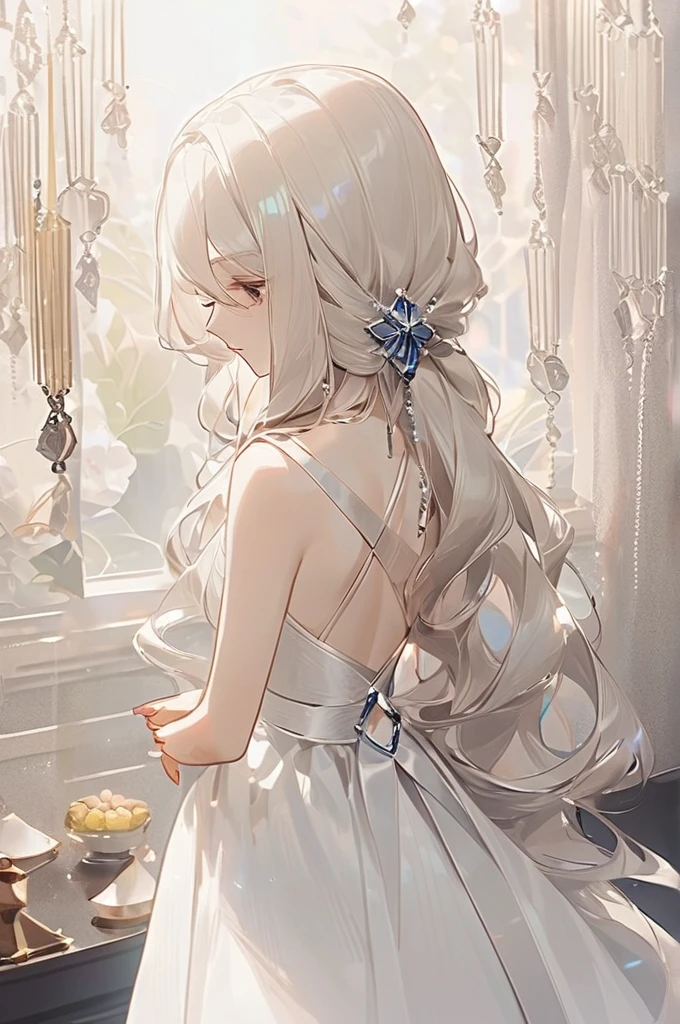 ((Лучшее качество)), ((шедевр)), (подробный), back girl long hair