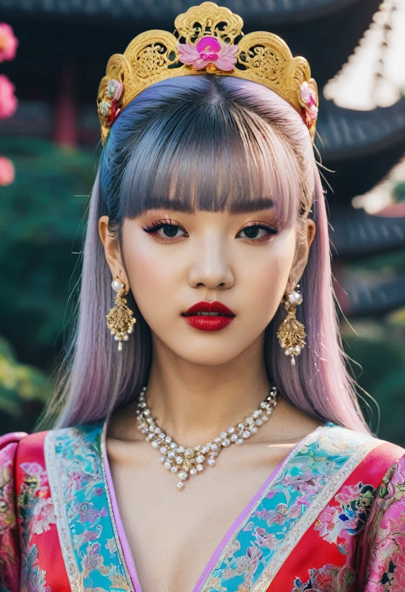 Lisa from Blackpink in the style of an Oriental princess 