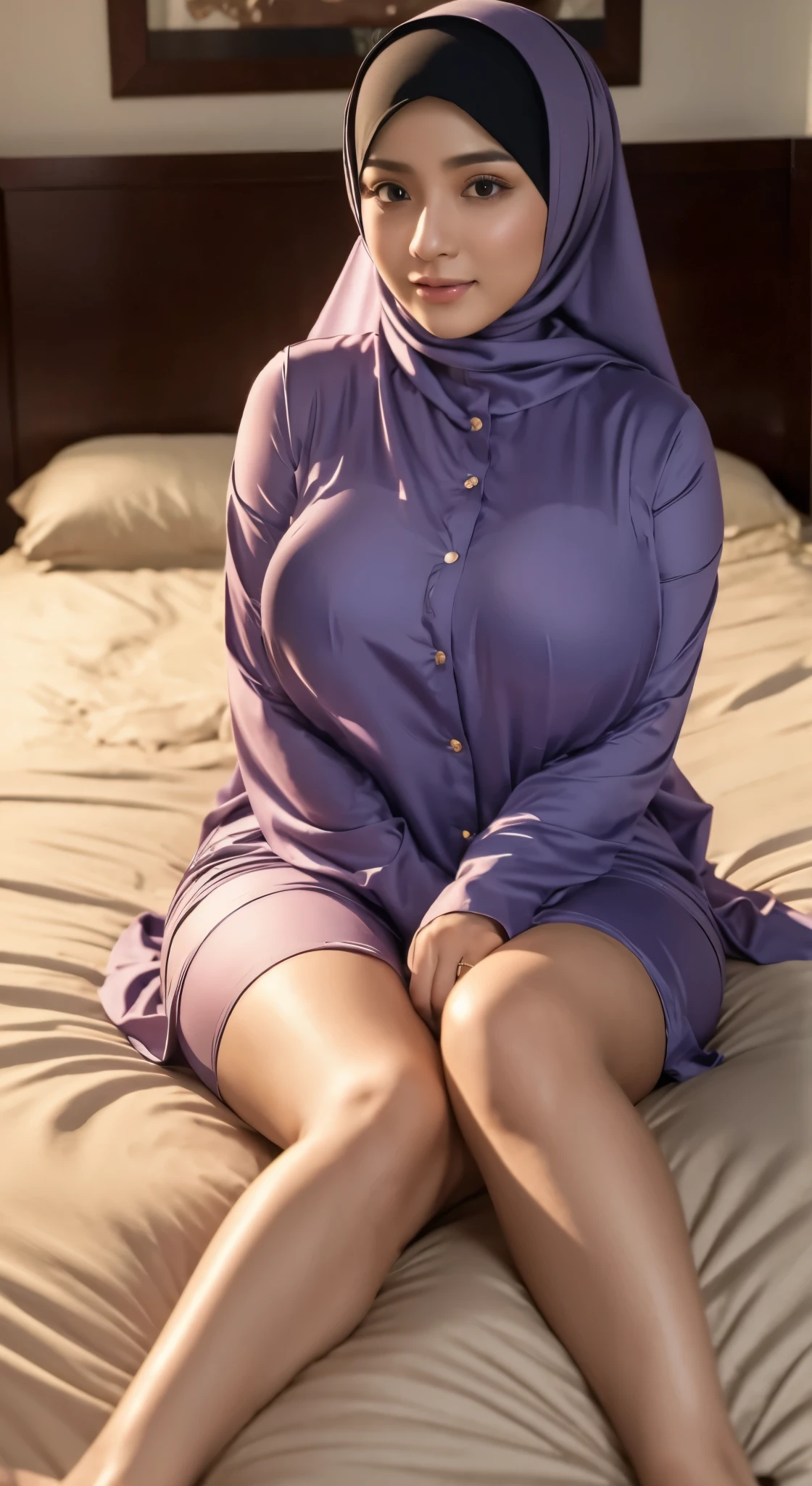 Hijab big breast realistic
