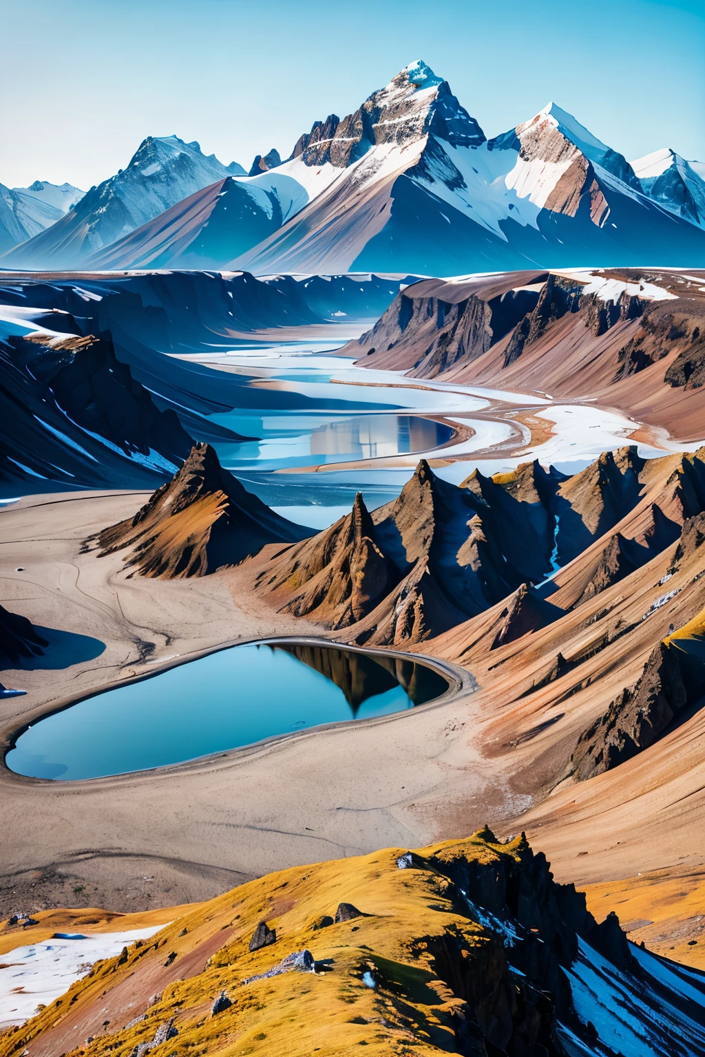 Free high-resolution photo of Vestrahorn Mountains in Stokksnes, Iceland, showcasing the breathtaking landscape in super realistic resolution. The image is presented in a 3:2 aspect ratio for optimal viewing, ensuring every detail of the majestic mountains and the surrounding icy landscape is vividly depicted. The photo captures the nuances of the Vestrahorn peaks, their rugged texture and the stark contrast between the snow-capped summits and the dark basalt rocks, all rendered with exceptional clarity and sharpness. This photo is an excellent representation of the raw and untamed beauty of Iceland's landscapes, making it a truly awe-inspiring sight to