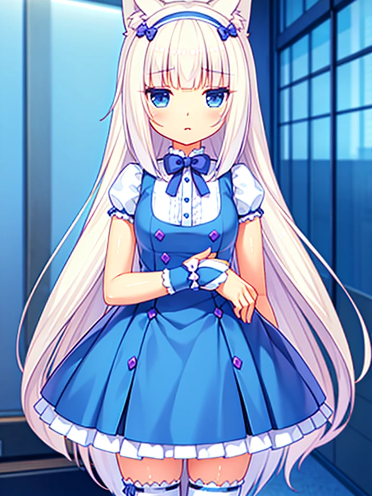 vanilla from nekopara dressed as violet beauregarde, highres, ultrasharp, 8K