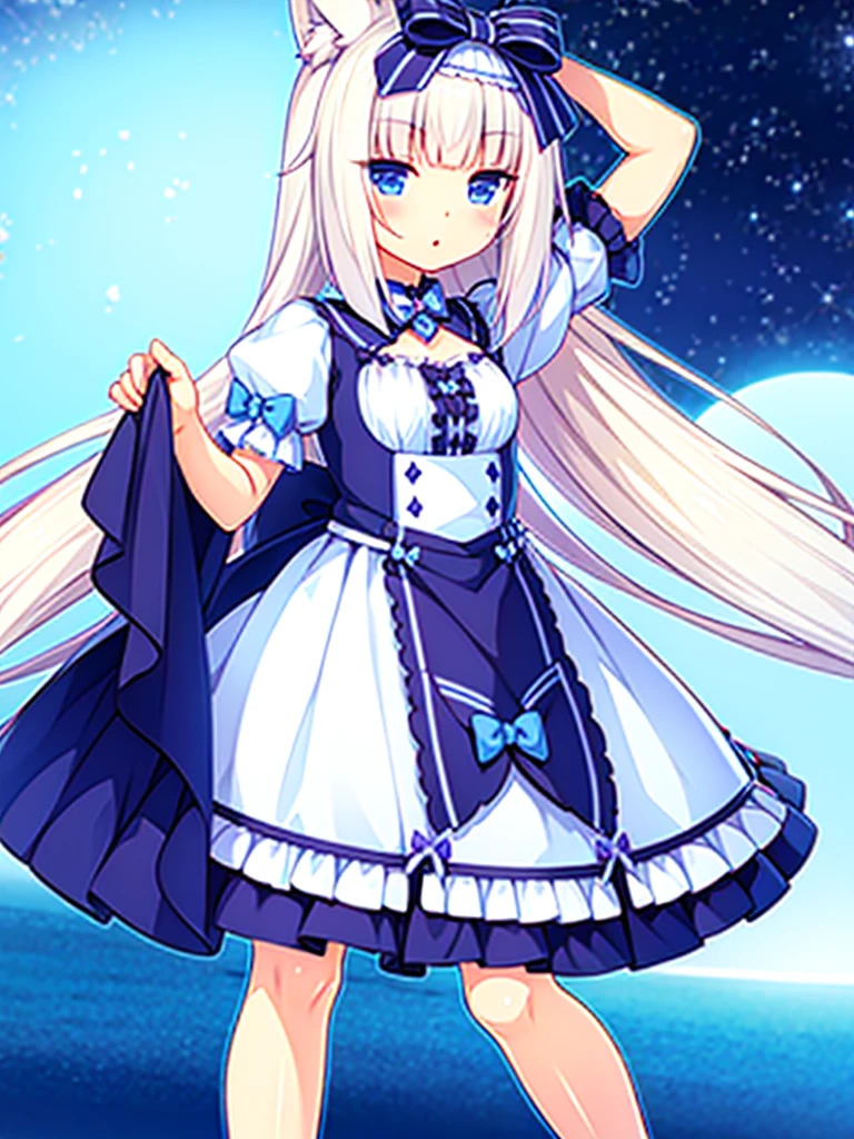 vanilla from nekopara dressed as violet beauregarde, highres, ultrasharp, 8K