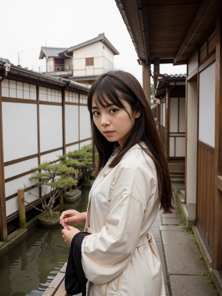 1 person　Cute Japanese Girl　Rivers in Kyoto　