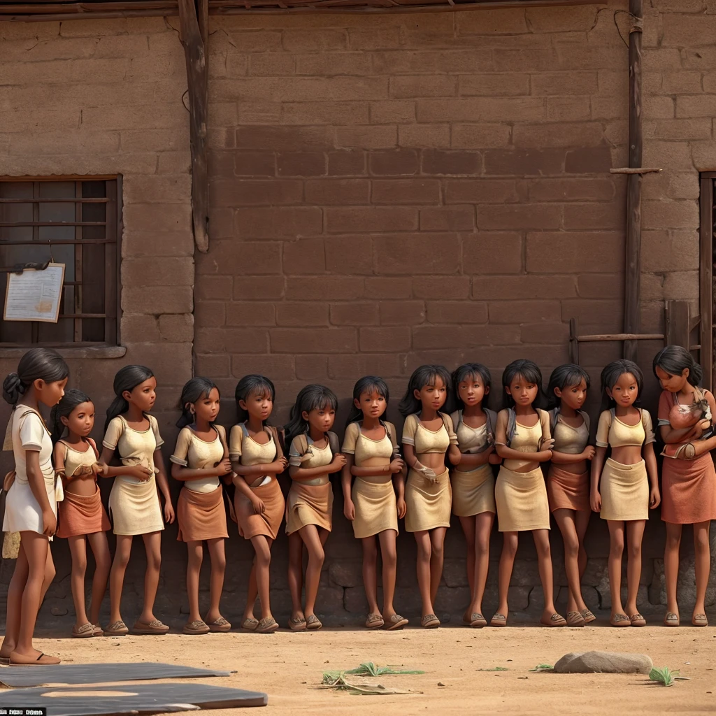 By mistake the group went astray and passed through a region where there was a severe famine