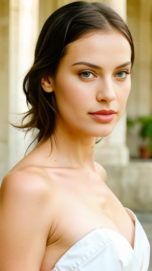 elegant goddess woman, hyper realistic, beautiful woman