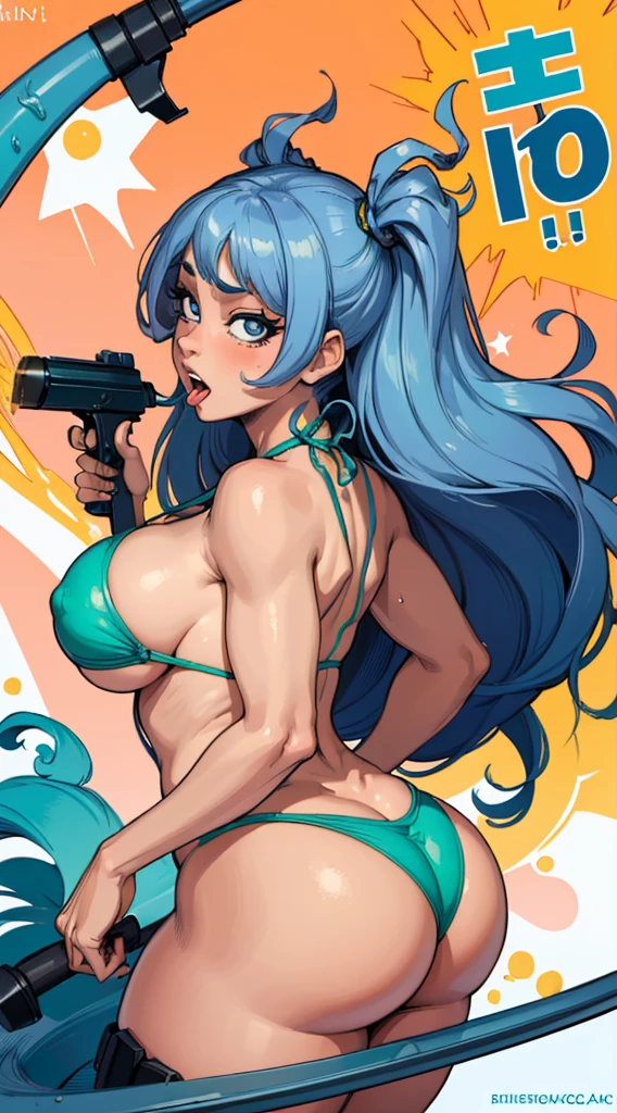 (Highest quality:1.3), The nejire hai by my hero , hide, Cleavage, Fascinating, sexy, Curvy Body, Big Ass, Big , Micro Bikini Ahegao Inviting ejaculation Bitch Almost naked Squirting Looking back Big Ass Close-up お尻のClose-up