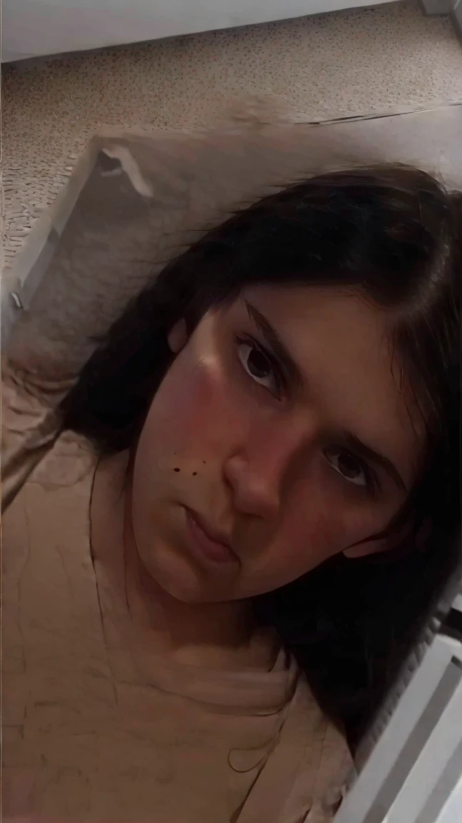 Elise, nude, pov Deepthroat, from above, angry, in her room, dick in her mouth ,