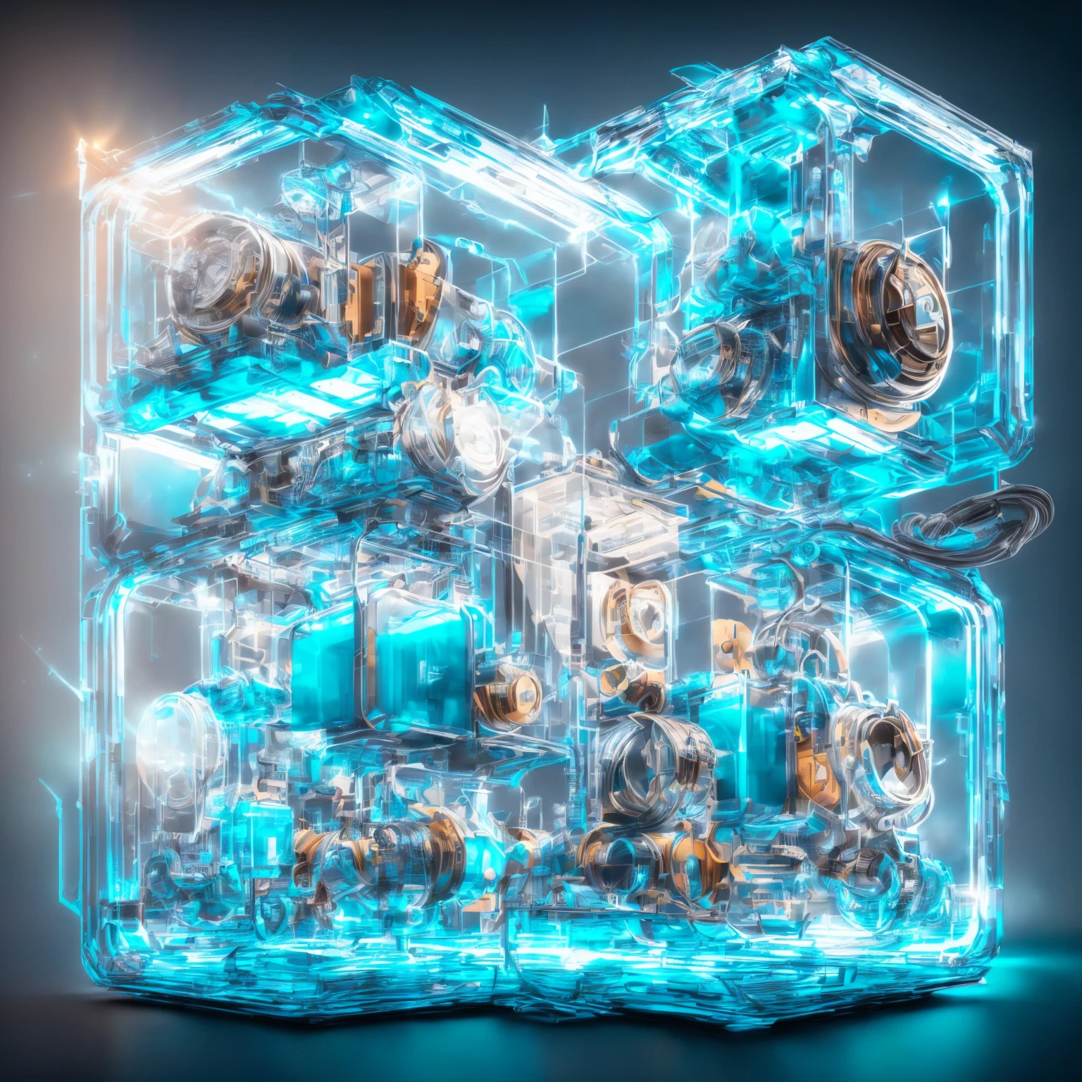 knollingcase, cube, energy, light blue, (((vibrant, photo realistic, realistic, dramatic, sharp focus, 8k)))
