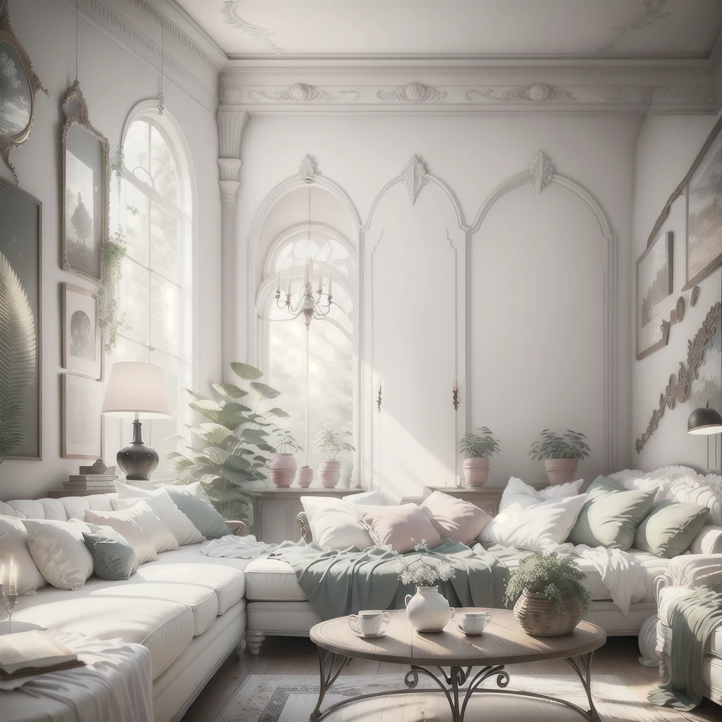 European-style interior wall, simple, no people, big scene, realistic picture, white, no furniture No sofa and table, the picture details are really pointed  