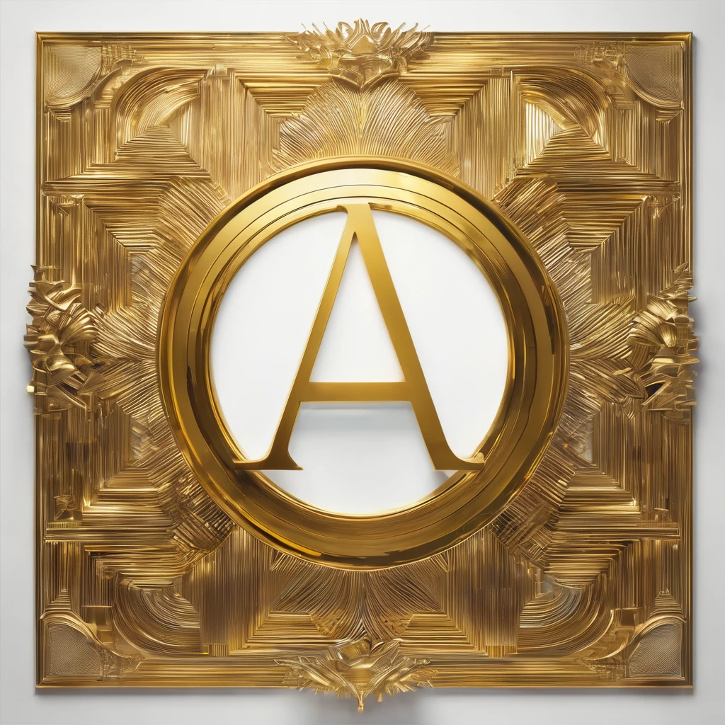 "DISSONANCIA" written in golden letters in cinematic style, White background, album cover
