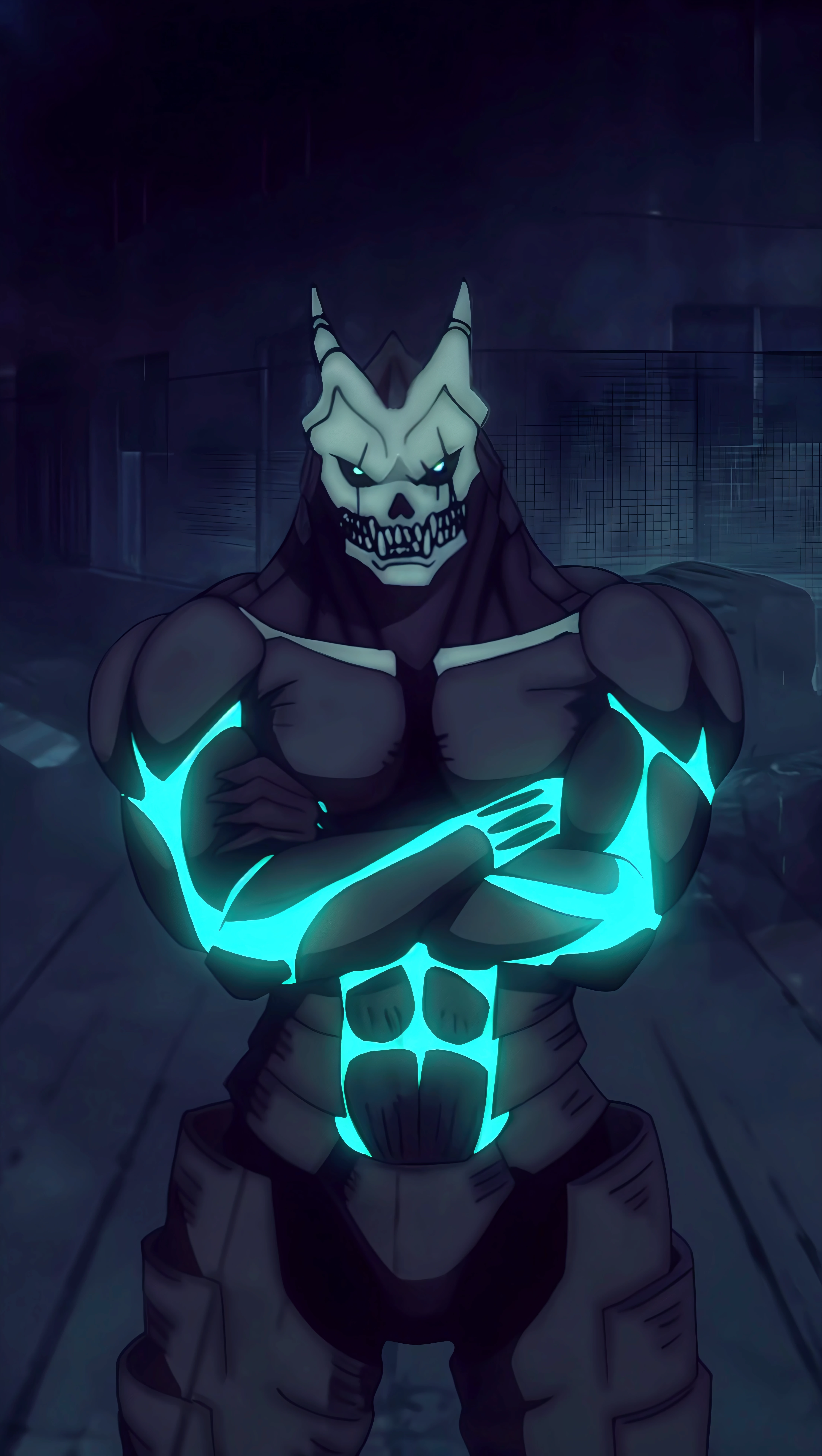 a completely white demonic creature, men monster, large multicolored eyes, bald head, skull covered with small horns, (best quality,4k,8k,highres,masterpiece:1.2),ultra-detailed,(realistic,photorealistic,photo-realistic:1.37),HDR,UHD,studio lighting,ultra-fine painting,sharp focus,physically-based rendering,extreme detail description,professional,vivid colors,bokeh,dynamic point of view,cinematographic scene,highlighted character,backlight effects,mystical character,multicolored cracks on the skin,character seen in full