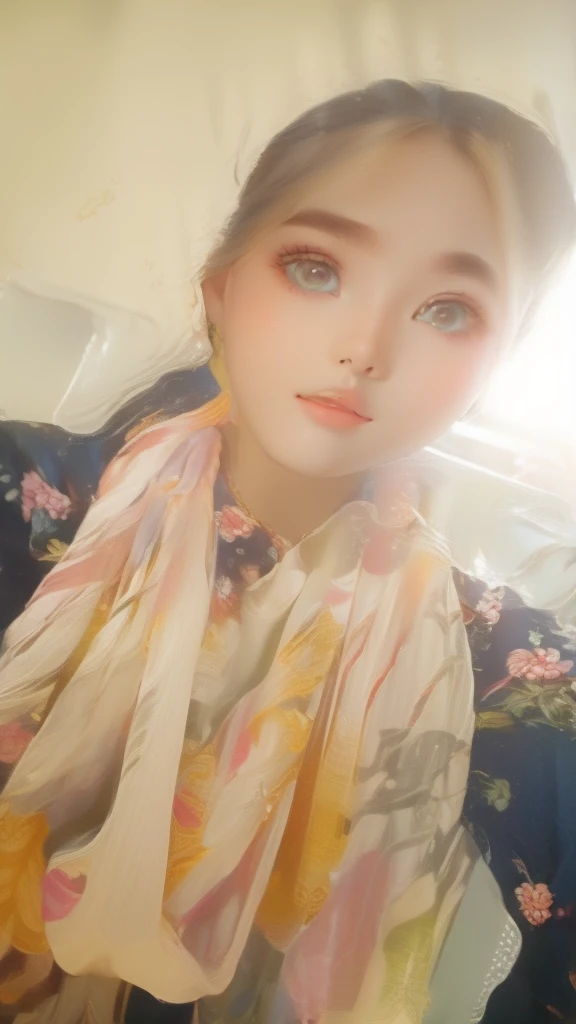 masterpiece, best quality, 1girl, gradient hair,
