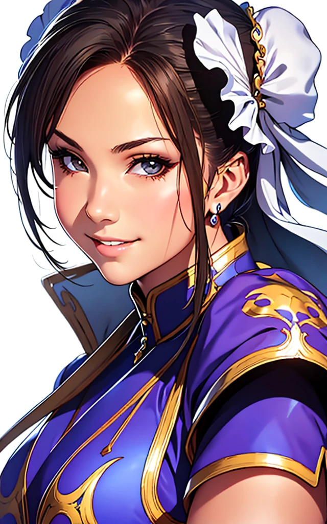 girl, smile, Hyper Realistic, ChunLi, portrait