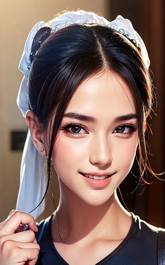 girl, smile, Hyper Realistic, ChunLi, portrait